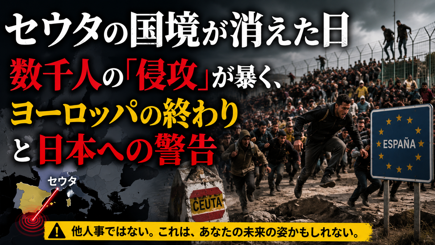 セウタで国境が「消えた」日――数千人の軍齢男性が押し寄せた衝撃映像と、その裏にある本当の理由