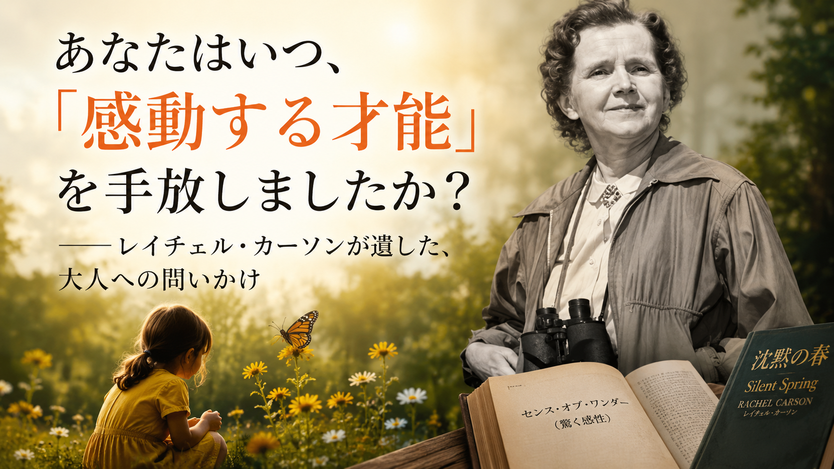 あなたはいつ、「感動する才能」を手放しましたか？──レイチェル・カーソンが遺した、大人への問いかけ
