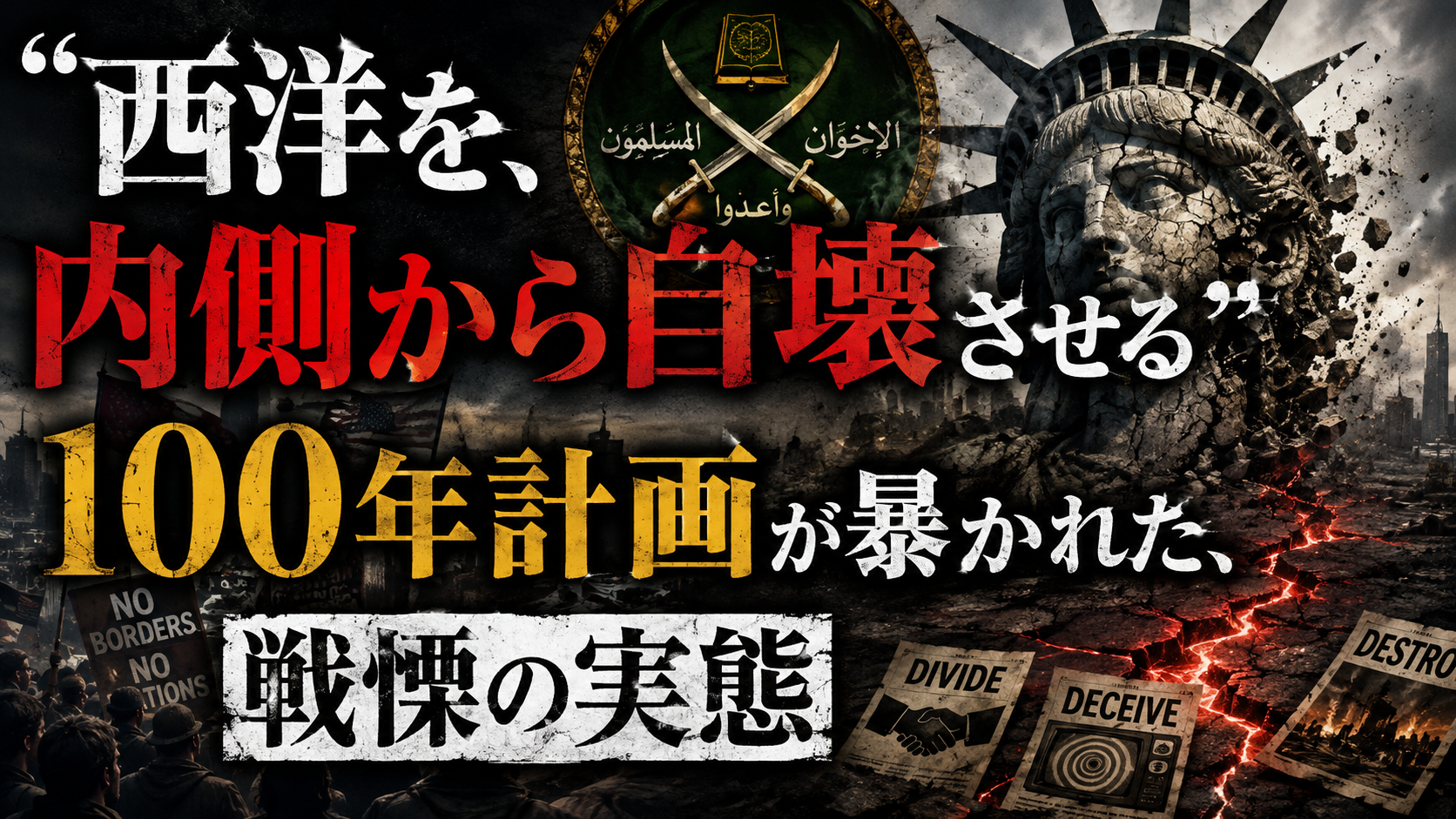 「西洋を内側から自壊させる」——ムスリム同胞団の100年計画が暴かれた戦慄の真実