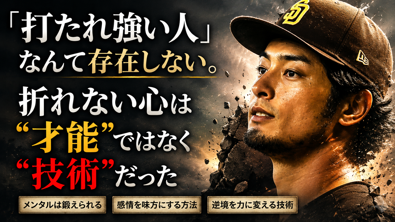 その「心が折れそうな瞬間」、実は誰にでも直せる"技術"かもしれません。
