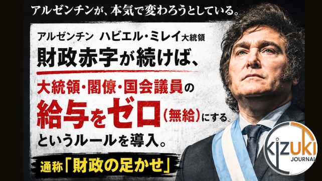 赤字を出したら”給料ゼロ”。ミレイ大統領の”政治家いじめ改革”が、日本人にこそ刺さる理由