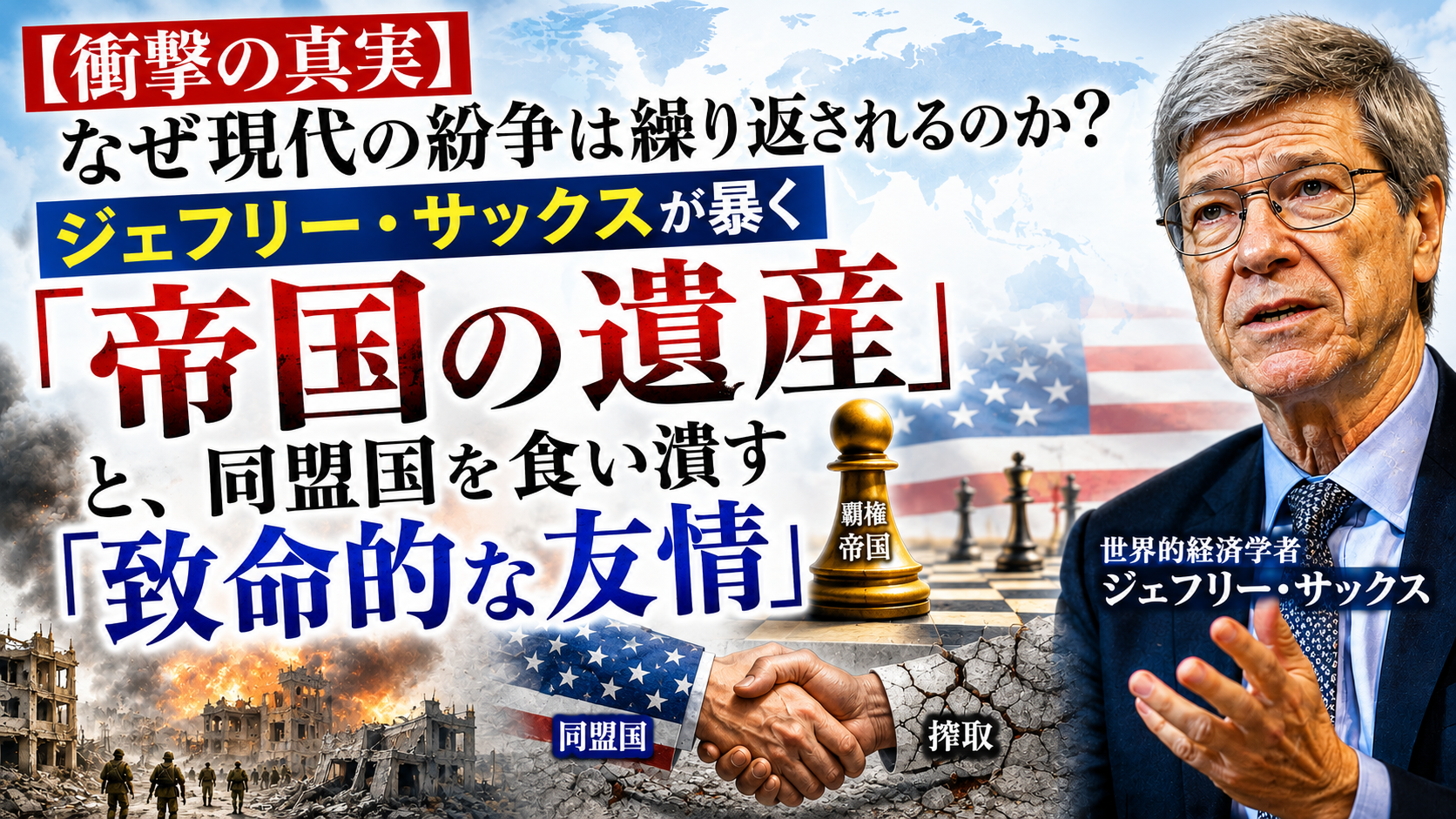 【衝撃】なぜ世界の紛争は終わらないのか? サックス教授が暴いた「帝国の遺産」と同盟の罠 【衝撃】なぜ世界の紛争は終わらないのか? サックス教授が暴いた「帝国の遺産」と同盟の罠