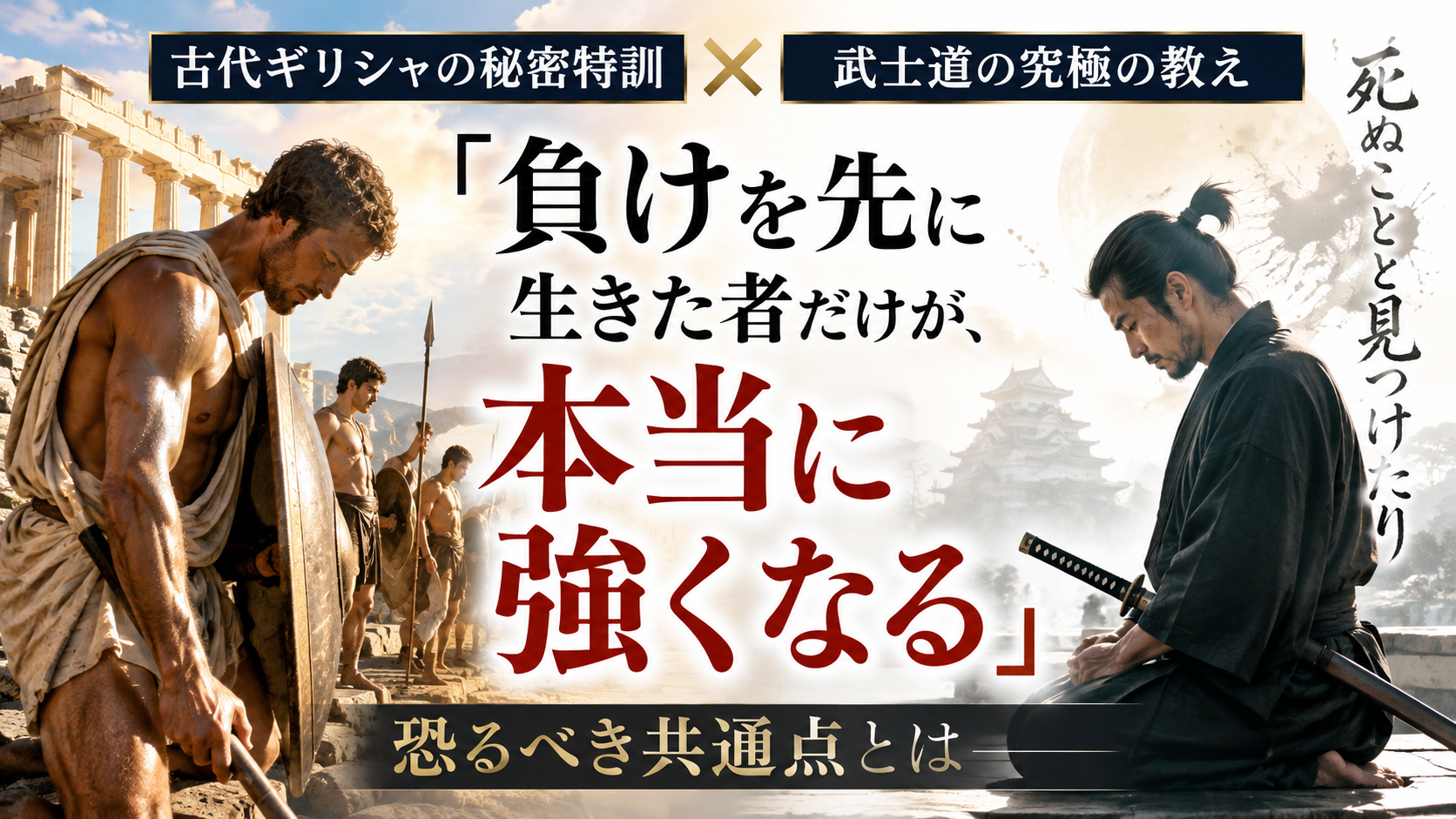 古代ギリシャの秘密特訓と、武士道『死ぬことと見つけたり』の恐るべき共通点