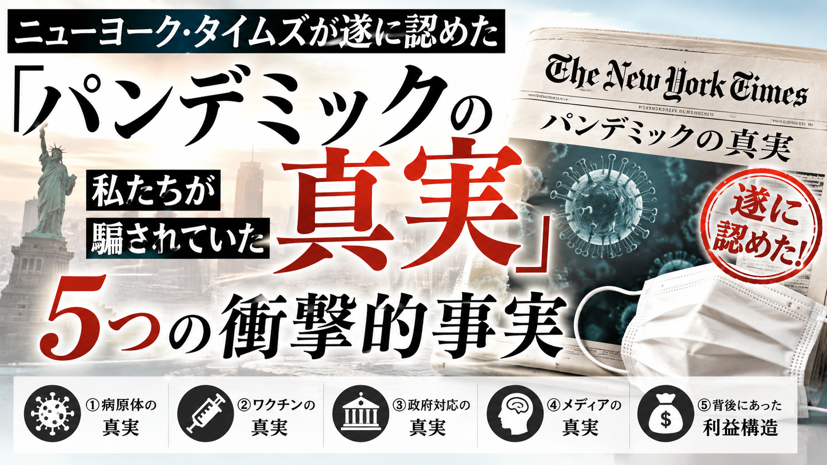 ニューヨーク・タイムズが遂に認めた「パンデミックの真実」