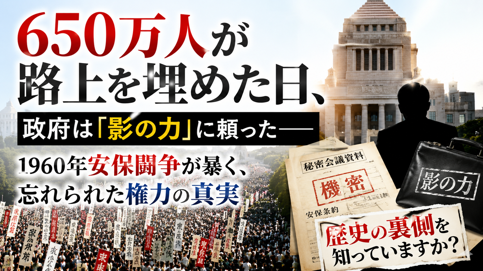 650万人が怒った日、政府は暴力団を呼んだ――安保闘争の「影」を知っていますか？