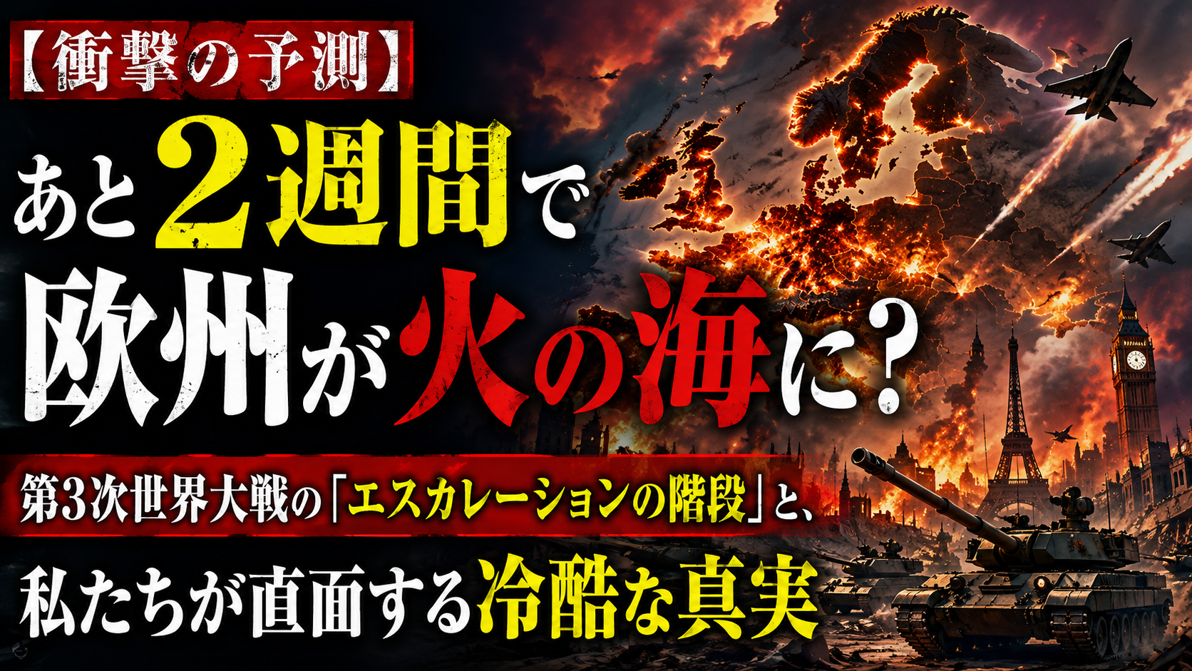 【あと2週間?】欧州が火の海になる前に、あなたが知っておくべき「冷酷な真実」 【あと2週間?】欧州が火の海になる前に、あなたが知っておくべき「冷酷な真実」