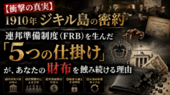 【衝撃の真実】1910年ジキル島で交わされた「密約」──あなたの財布が蝕まれる理由