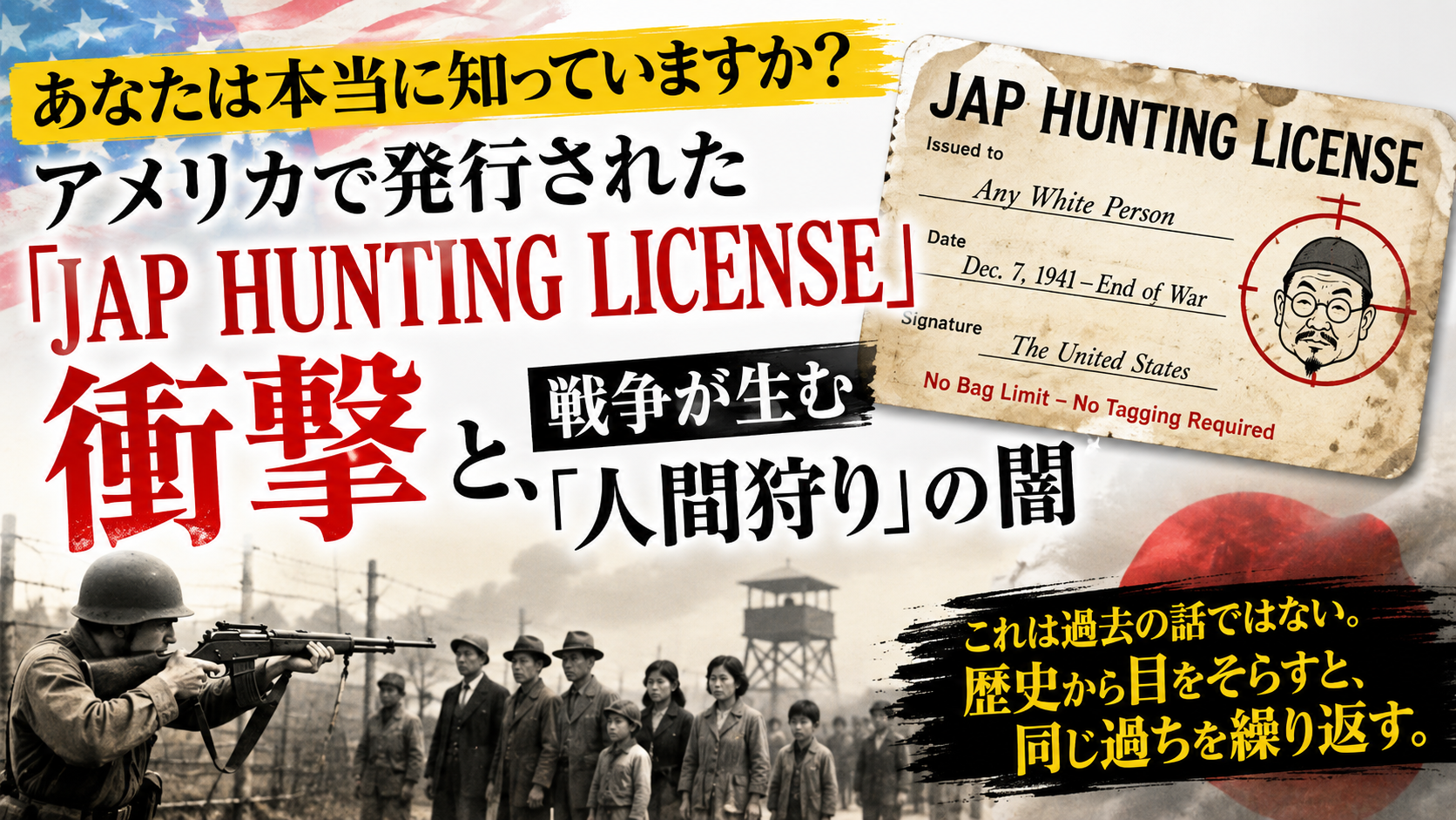 アメリカが配っていた「日本人狩猟許可証」の衝撃的な事実