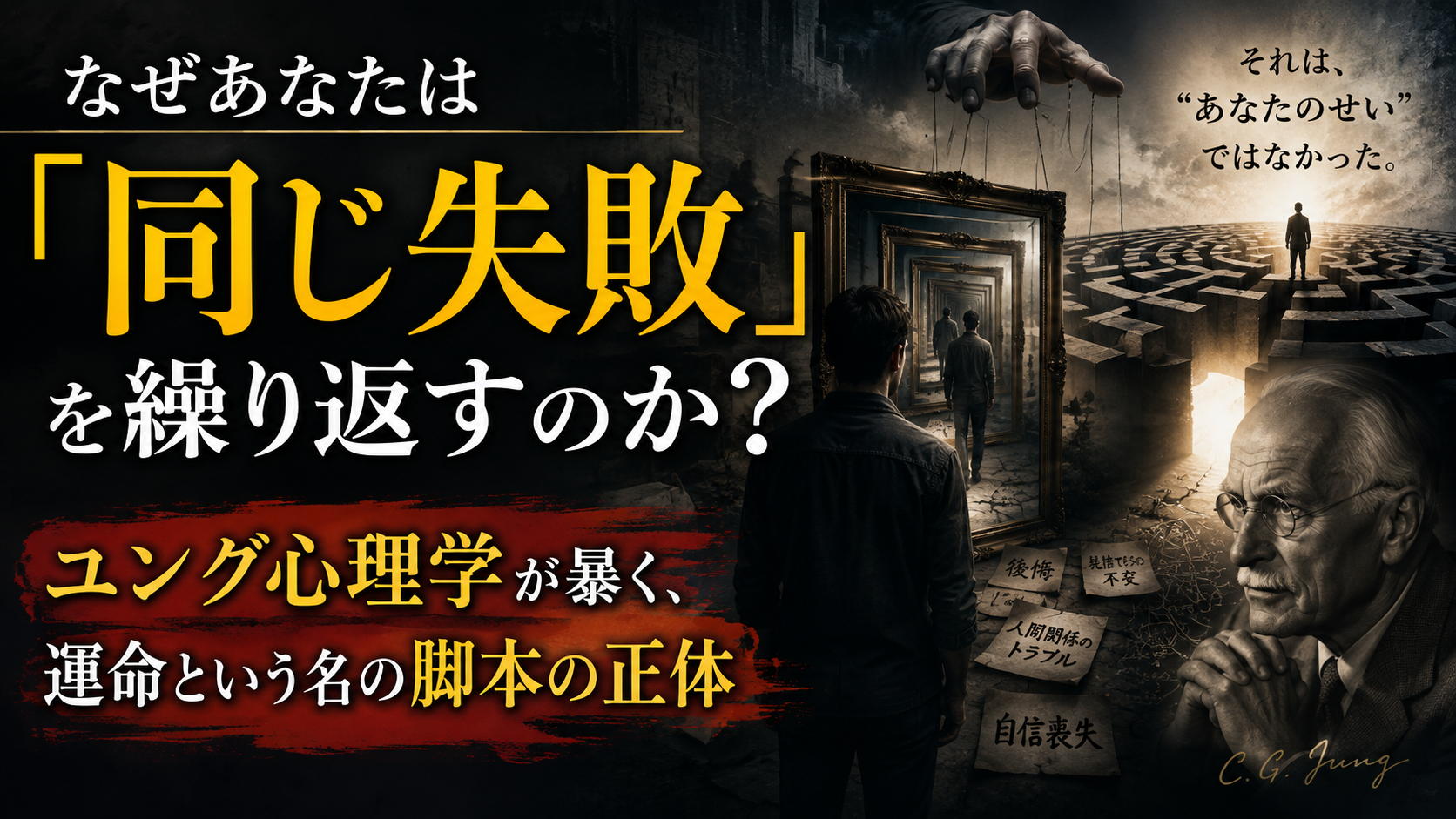 なぜあなたは「同じ失敗」を繰り返すのか？ユング心理学が暴く、運命という名の脚本の正体
