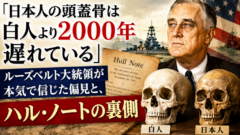 「日本人の頭蓋骨は2000年遅れている」——ルーズベルトが本気で口にした言葉の裏側