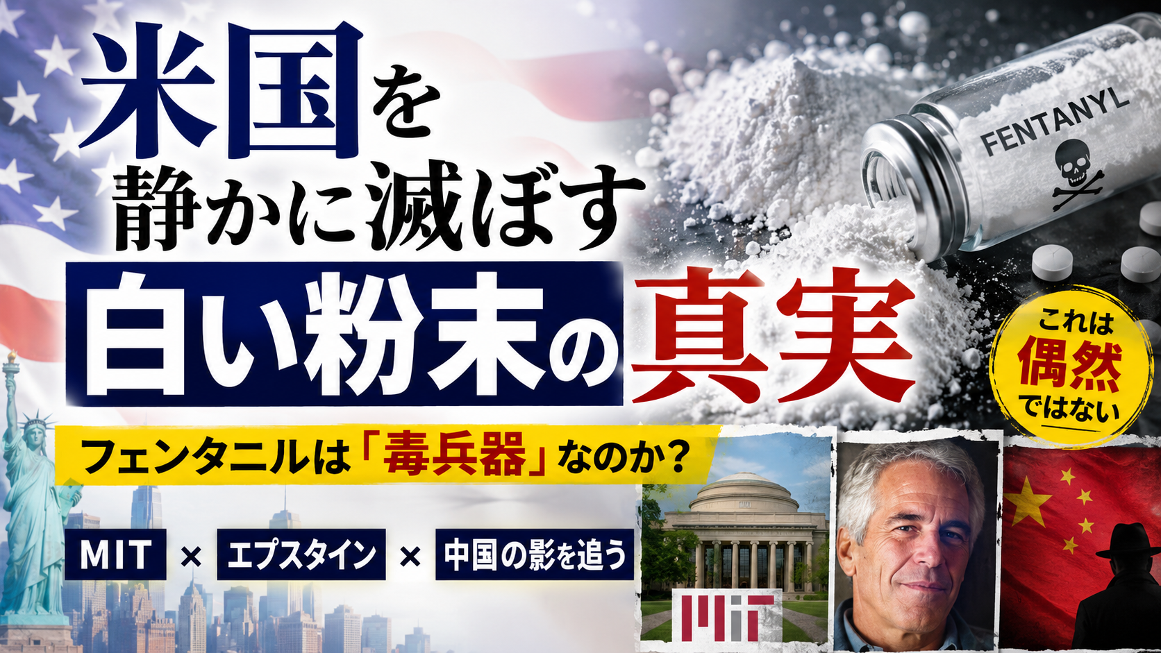 白い粉末が米国を静かに滅ぼしている——フェンタニルは「毒兵器」なのか？