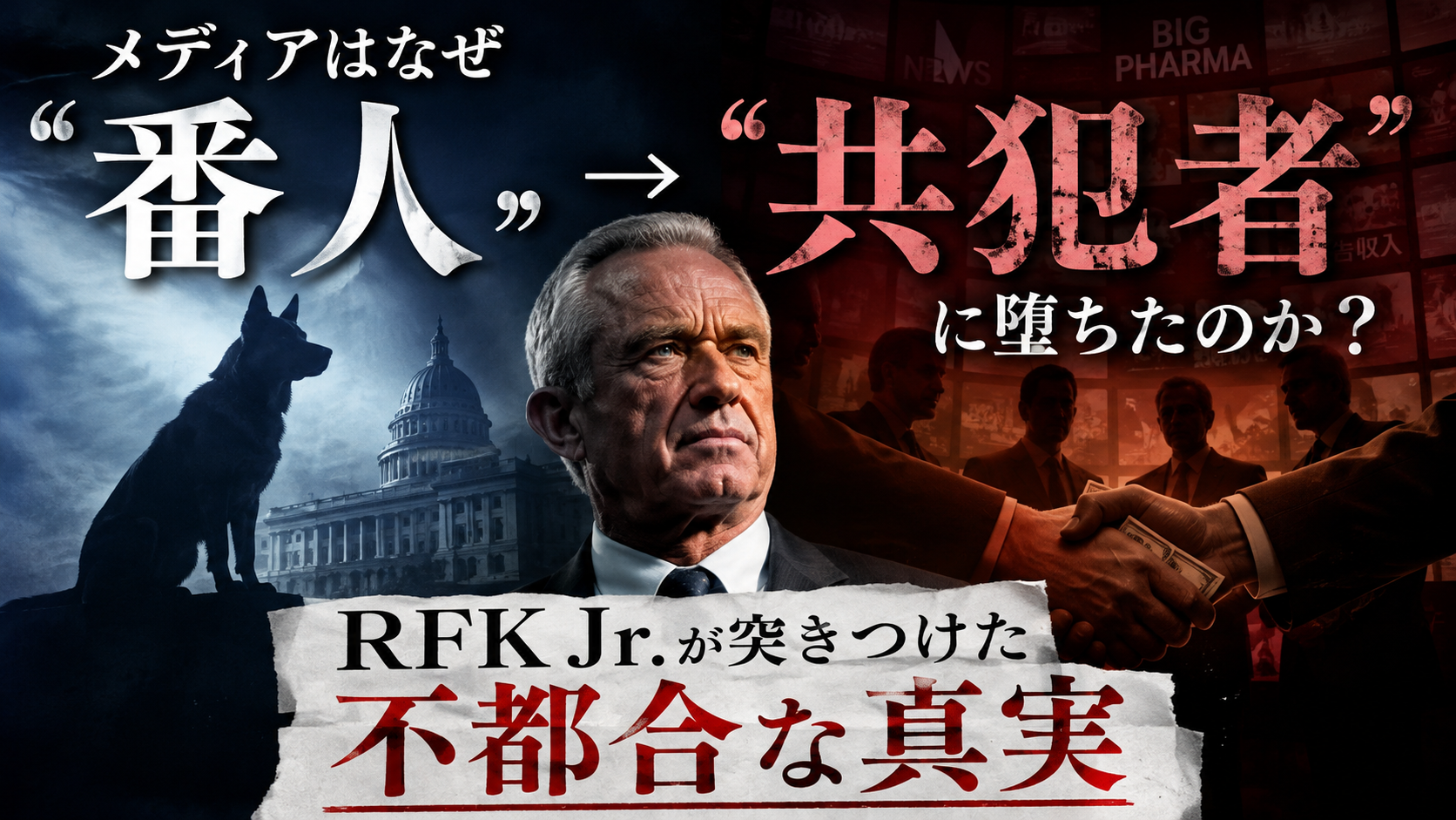 メディアはなぜ「番人」から「共犯者」に堕ちたのか?RFK Jr.が突きつけた不都合な真実 メディアはなぜ「番人」から「共犯者」に堕ちたのか?RFK Jr.が突きつけた不都合な真実