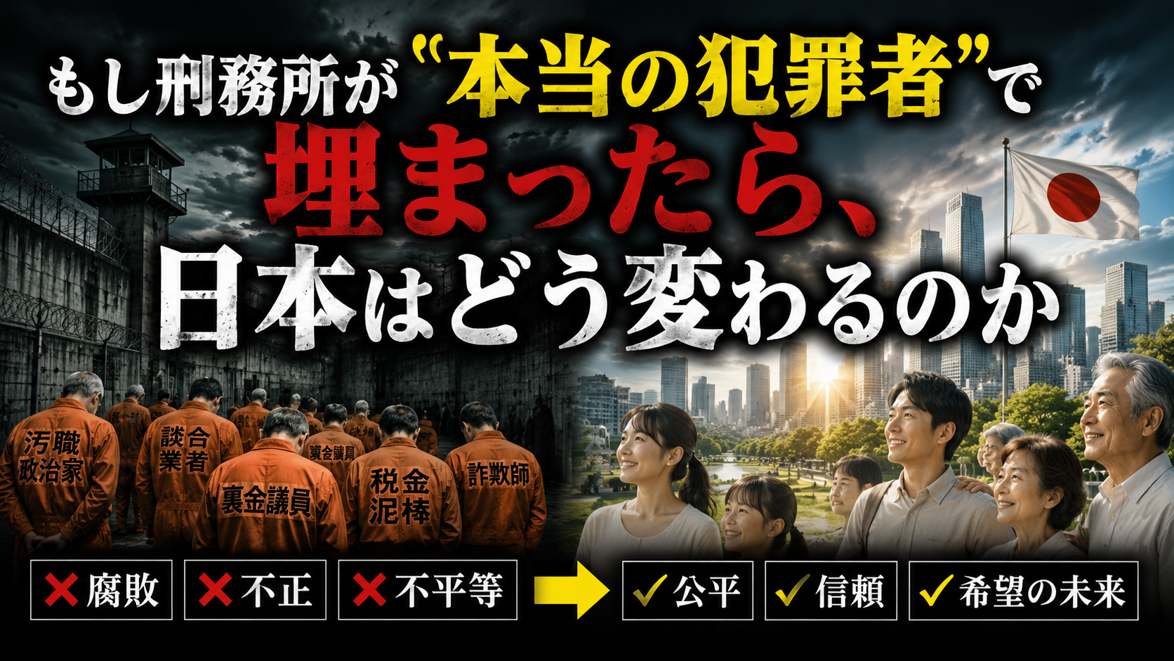 もし刑務所が「本当の犯罪者」で埋まったら、日本はどう変わるのか