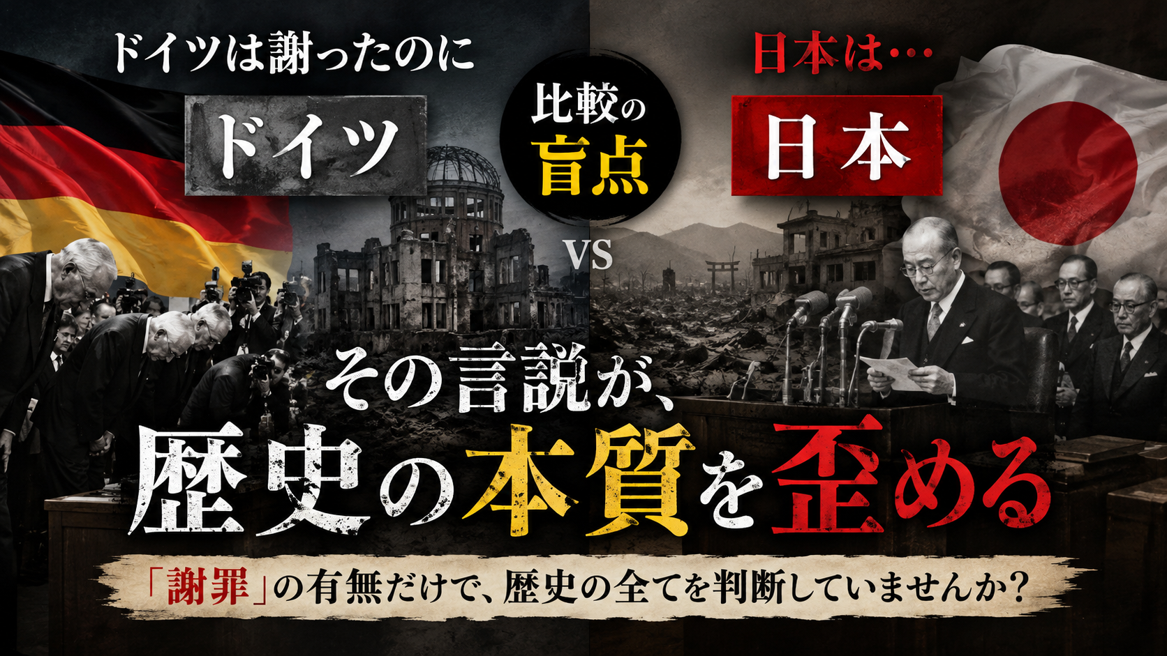 【知的な怠慢？】「ドイツを見習え」が歴史の本質を見誤らせる理由